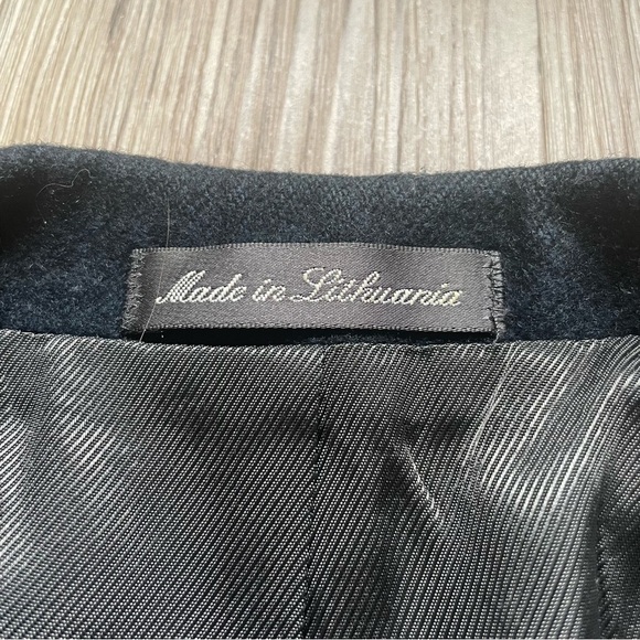 Oscar De La Renta Mens 40L Wool Cashmere Blazer Suit Jacket Sport coat Blue/Gray - Picture 4 of 14